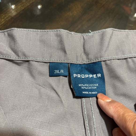 Propper Cargo Pants Tactical Utility Workwear Outdoor Hiking Gray‎ XXL buttonfly - Picture 6 of 10